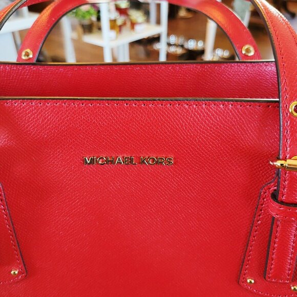 Michael Kors large red leather bag - Picture 9 of 9